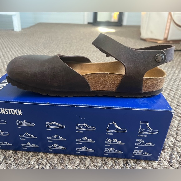 Birkenstock ⭐️RARE⭐️ Messina Dark Brown Size 39 Narrow Ankle Strap - Picture 4 of 15